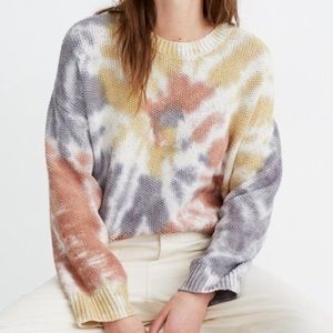Madewell tie-dye knit sweater